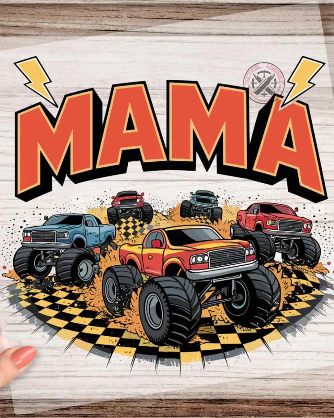 Orange MAMA Monster Truck