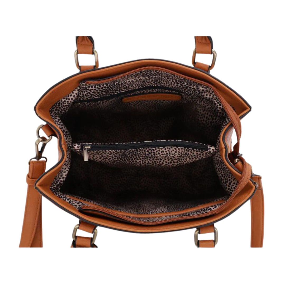 Jessie & James Lioness Concealed Carry Satchel Bag With Tassel - Tactical Guardian