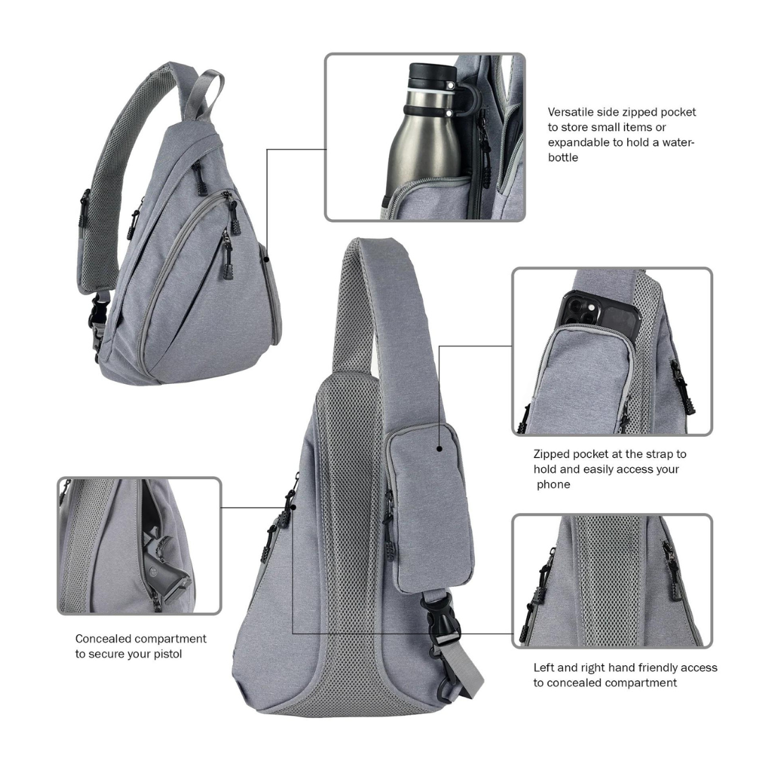 Jessie & James PEYTON SLING SHOULDER CONCEALED CARRY BACKPACK - Tactical Guardian