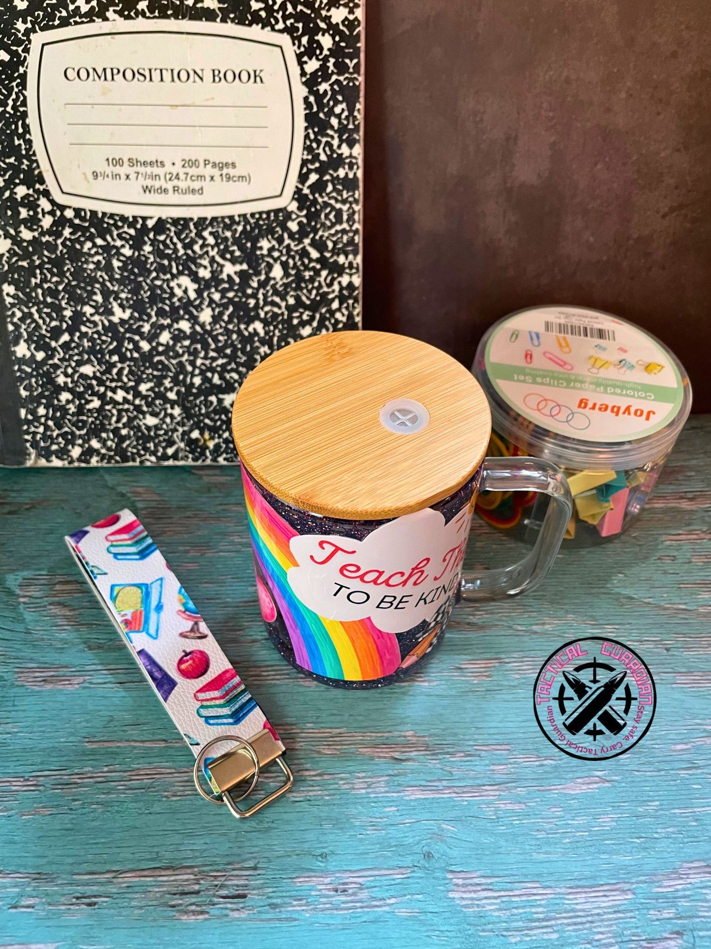 Handmade Teach Them To Be Kind Snowglobe Tumbler