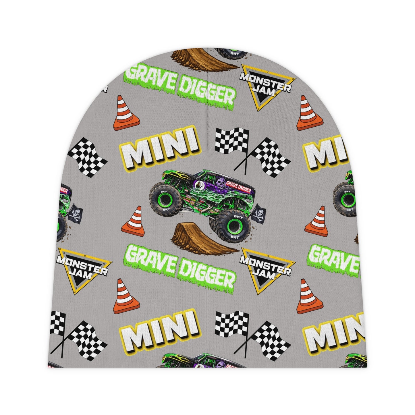 Grave Digger Mini Monster Truck Baby Beanie