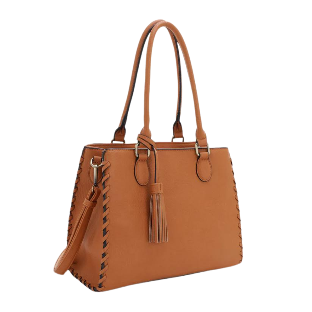 Jessie & James Lioness Concealed Carry Satchel Bag With Tassel - Tactical Guardian