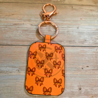 Faux Leather Sports Mom Keychain