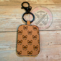Faux Leather Sports Mom Keychain