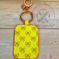 Faux Leather Sports Mom Keychain
