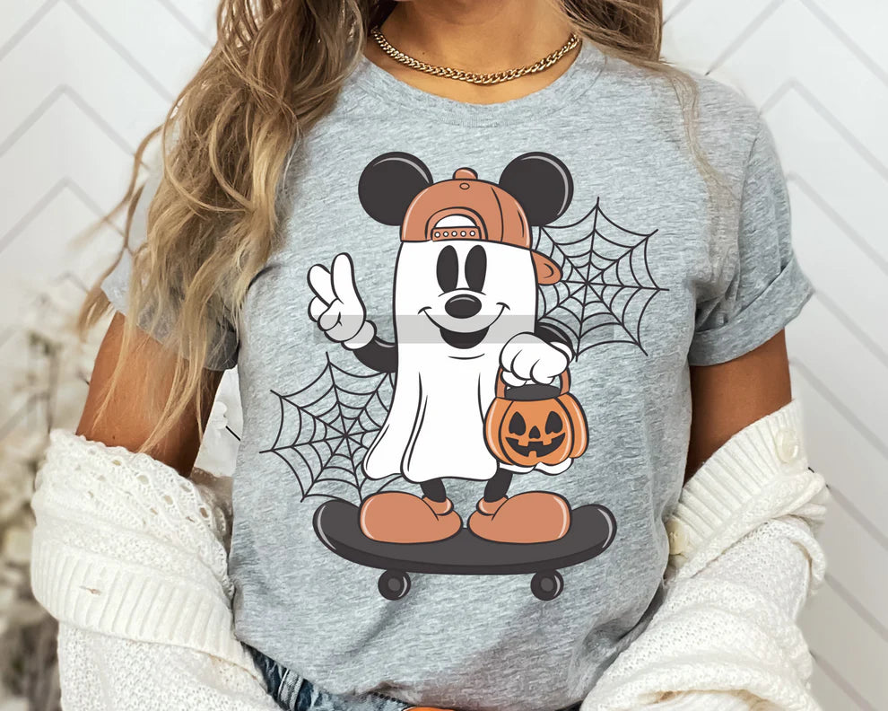 Pumpkin Ghost Peace Sign