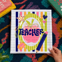 Neon Apple Back To School T-Shirt