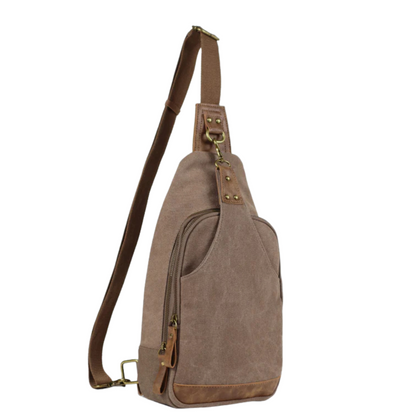 Jessie & James Glacier Unisex Canvas Sling Shoulder Concealed Backpack - Tactical Guardian