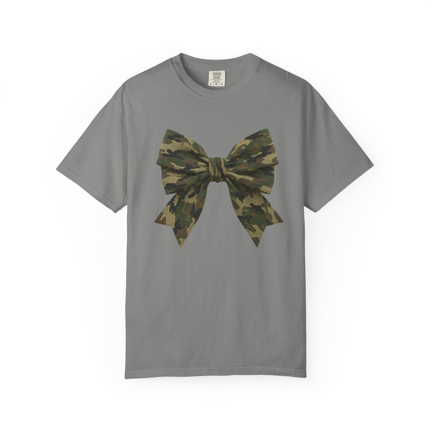 Camo Bow T-Shirt — Military Camouflage Graphic Tee