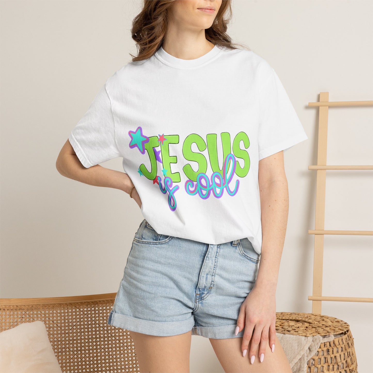 Jesus Is Cool T-Shirt — Retro Pastel Christian Tee