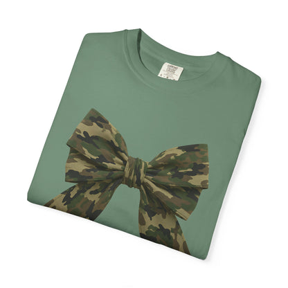 Camo Bow T-Shirt — Military Camouflage Graphic Tee