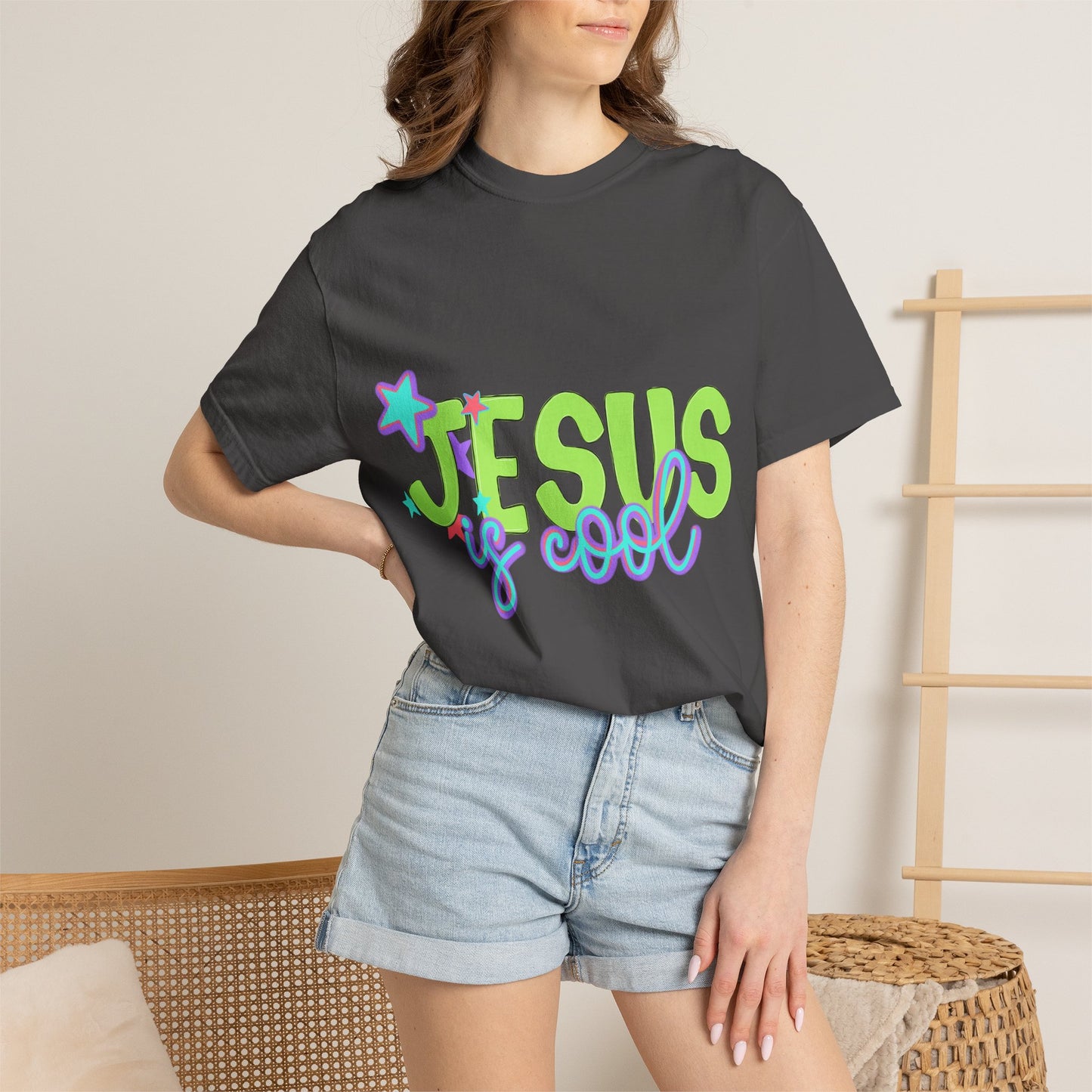 Jesus Is Cool T-Shirt — Retro Pastel Christian Tee