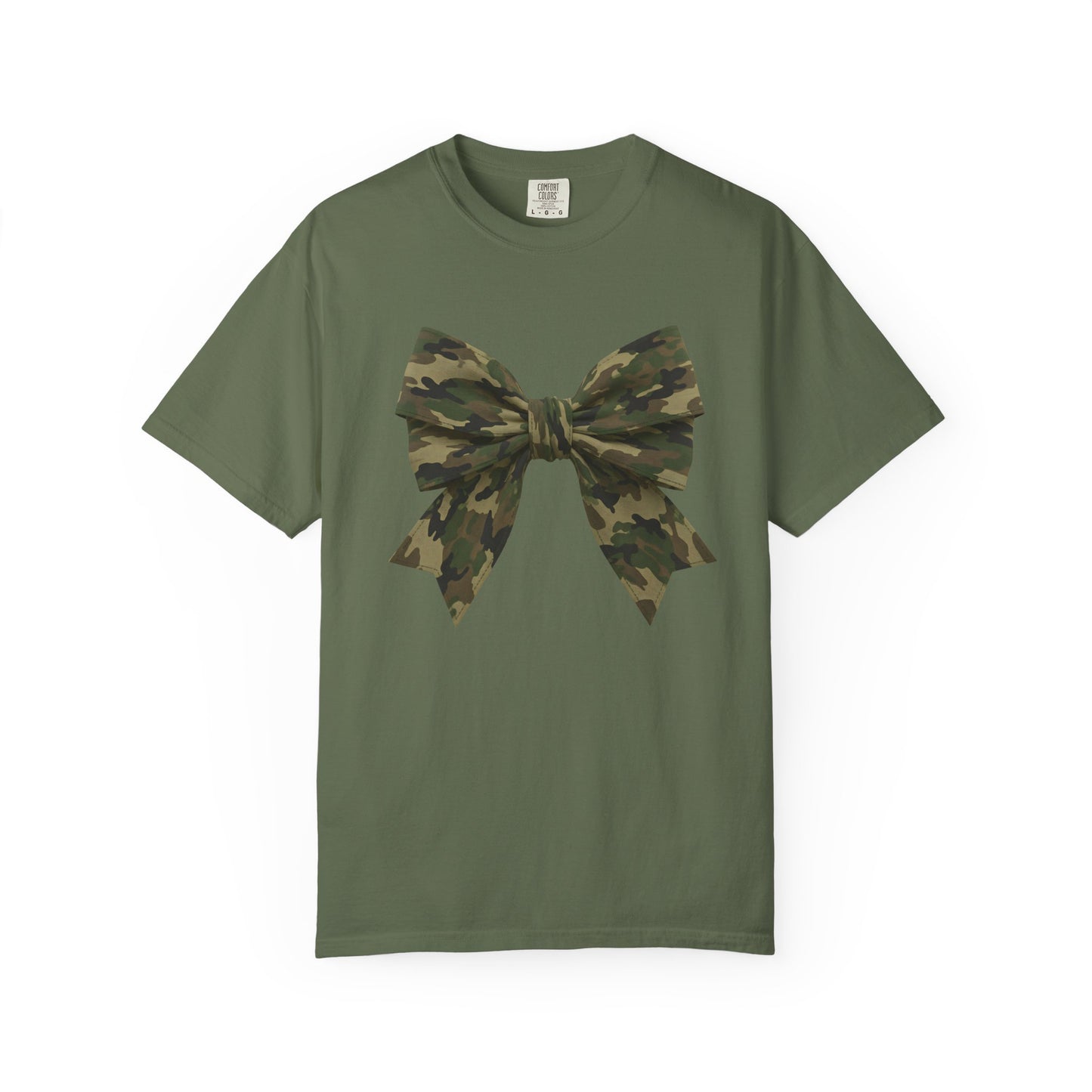 Camo Bow T-Shirt — Military Camouflage Graphic Tee