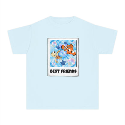 Youth Tee — 'Best Friends' Playful Fish Polaroid Graphic