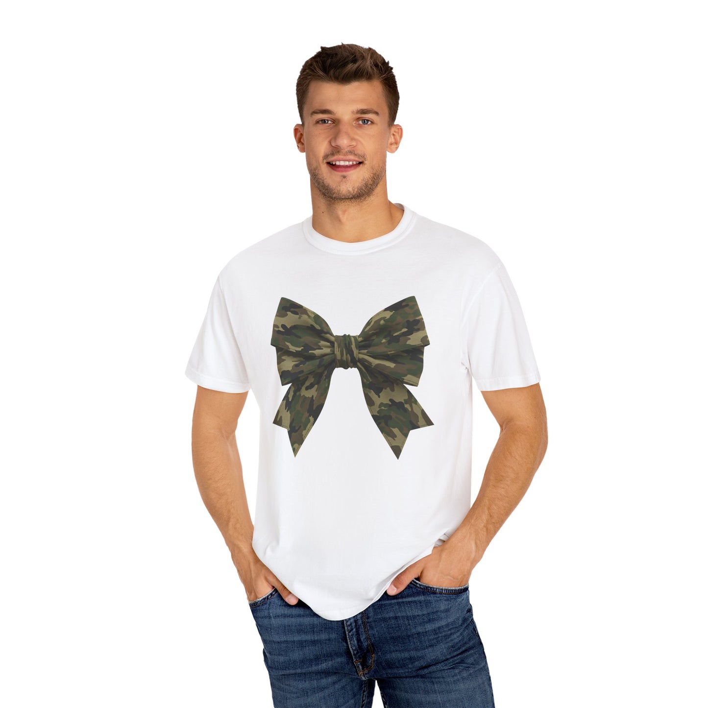 Camo Bow T-Shirt — Military Camouflage Graphic Tee