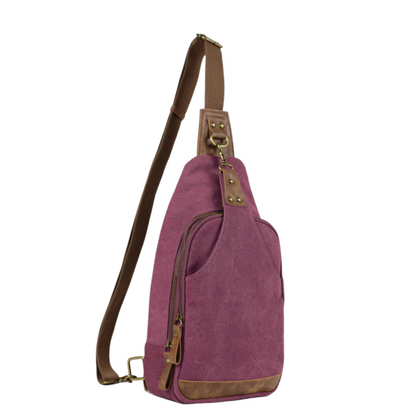 Jessie & James Glacier Unisex Canvas Sling Shoulder Concealed Backpack - Tactical Guardian