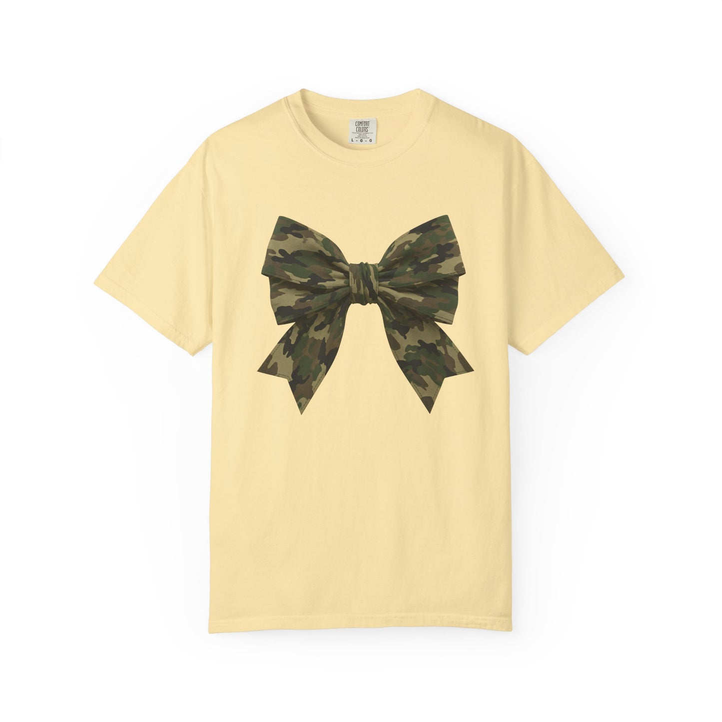 Camo Bow T-Shirt — Military Camouflage Graphic Tee