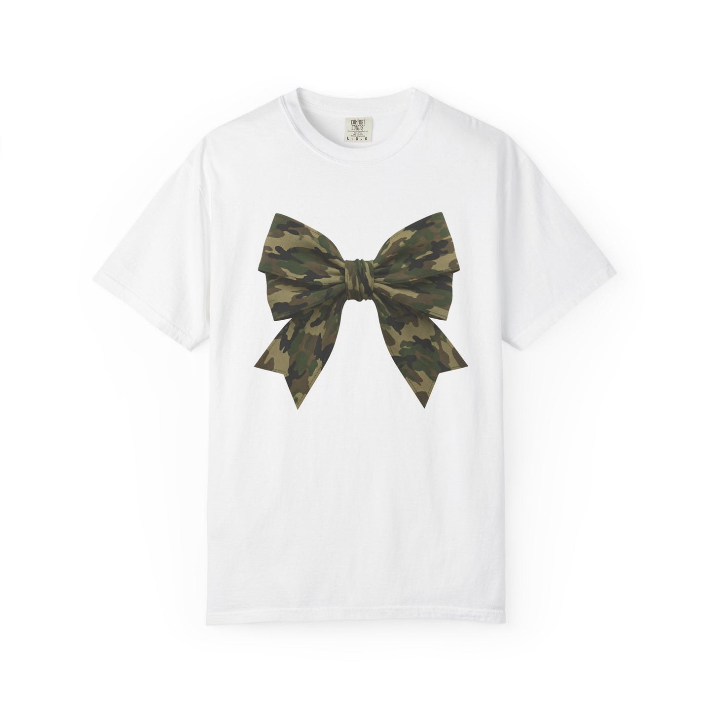 Camo Bow T-Shirt — Military Camouflage Graphic Tee