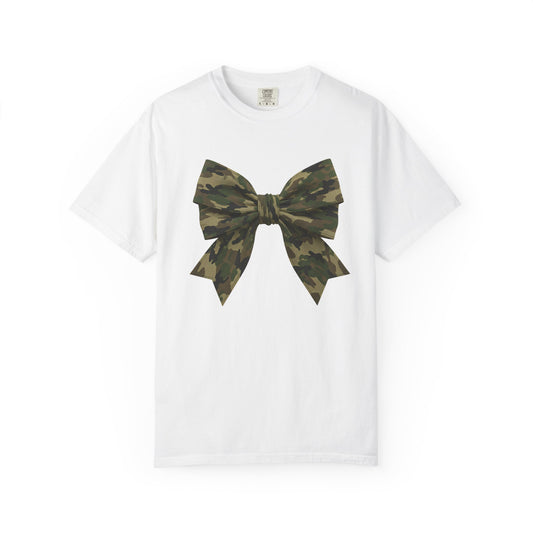 Camo Bow T-Shirt — Military Camouflage Graphic Tee