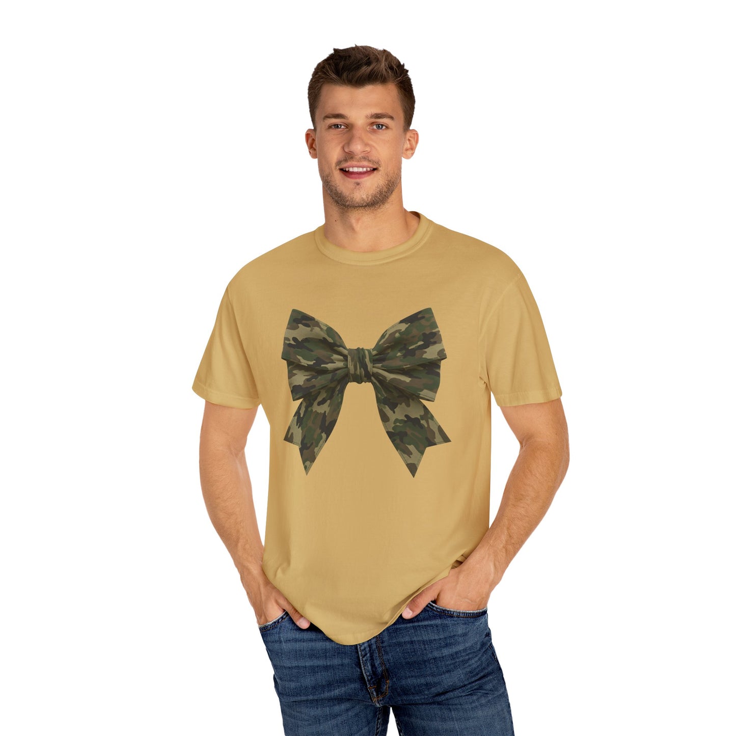 Camo Bow T-Shirt — Military Camouflage Graphic Tee