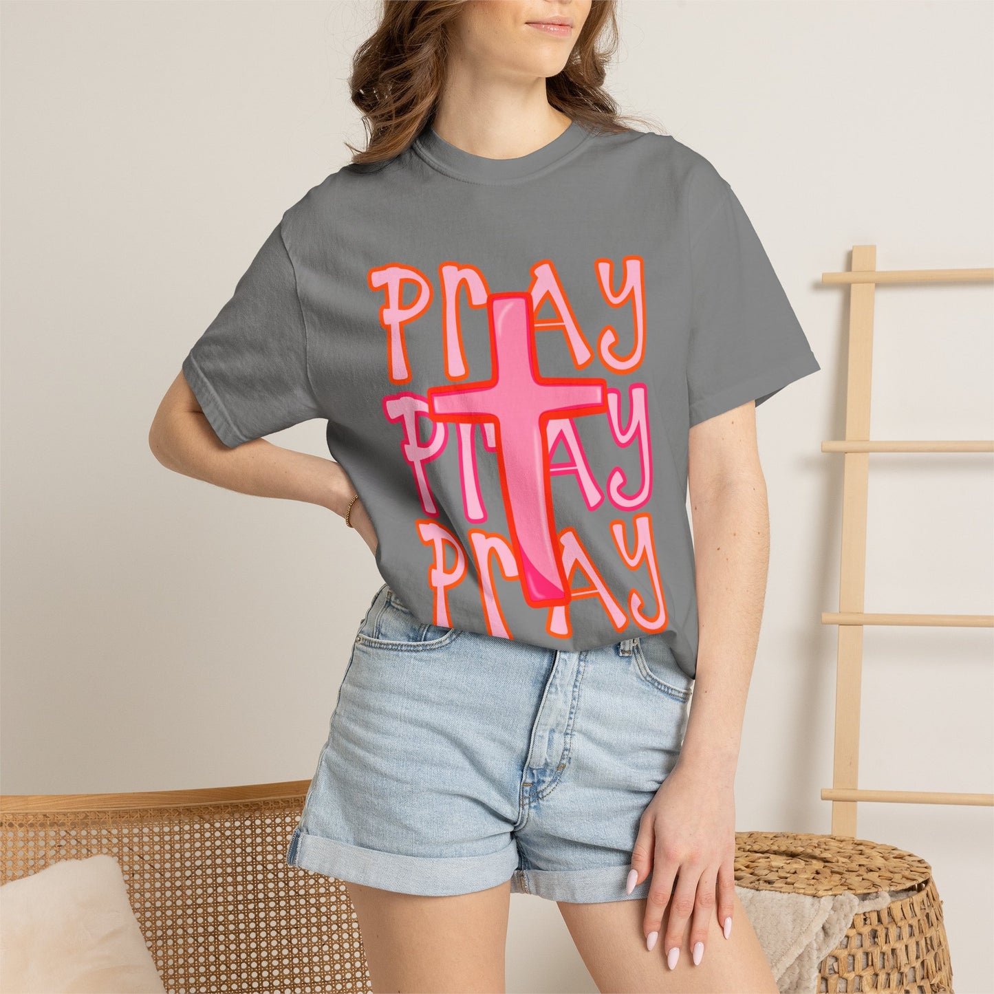 Play Cross T-Shirt — Retro Faith Graphic Tee