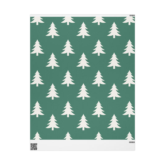 Green Christmas Tree Wrapping Paper – Holiday Gift Wrap Roll