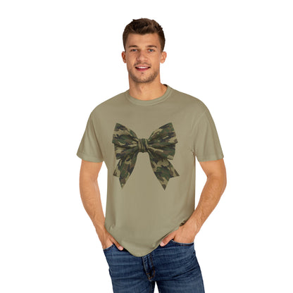 Camo Bow T-Shirt — Military Camouflage Graphic Tee
