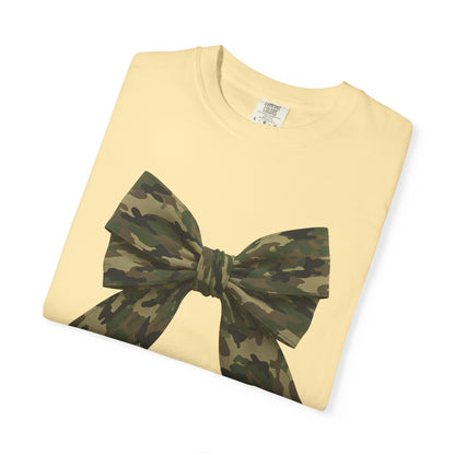 Camo Bow T-Shirt — Military Camouflage Graphic Tee
