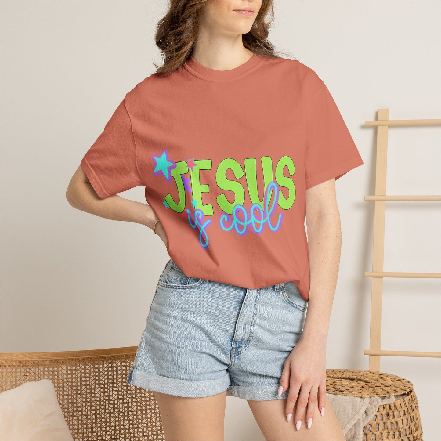 Jesus Is Cool T-Shirt — Retro Pastel Christian Tee