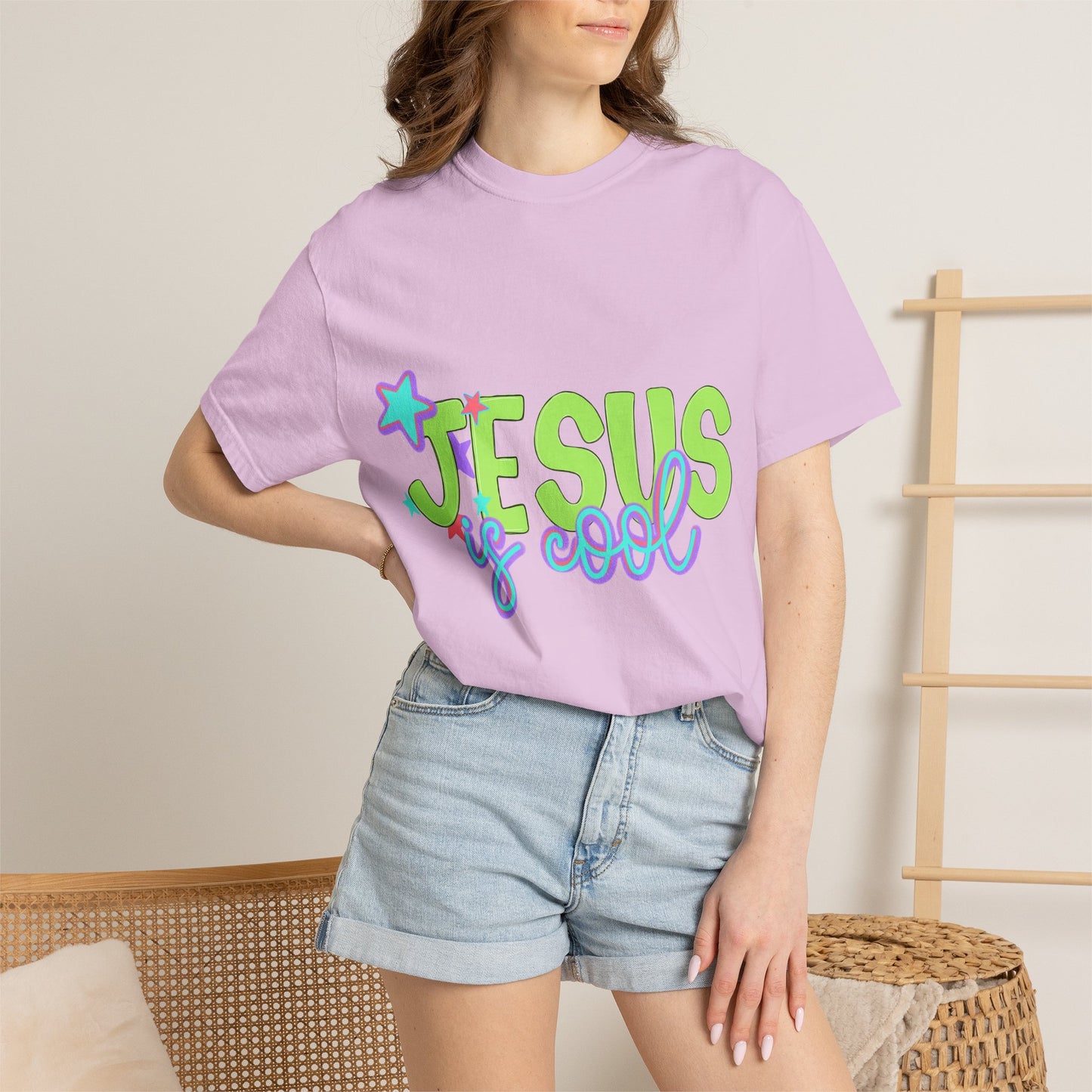Jesus Is Cool T-Shirt — Retro Pastel Christian Tee