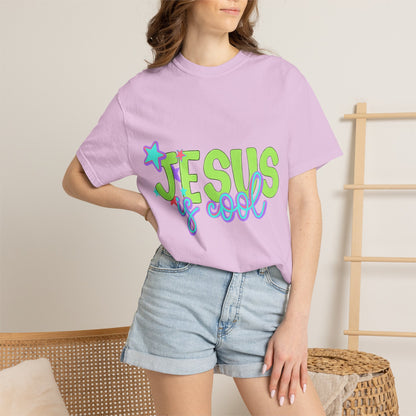 Jesus Is Cool T-Shirt — Retro Pastel Christian Tee