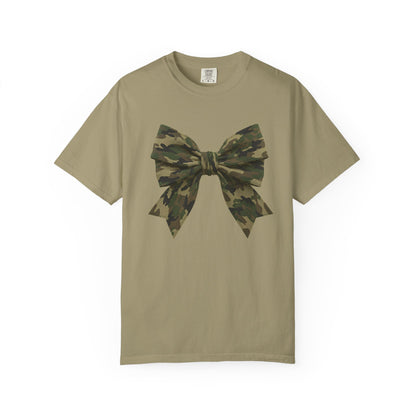 Camo Bow T-Shirt — Military Camouflage Graphic Tee