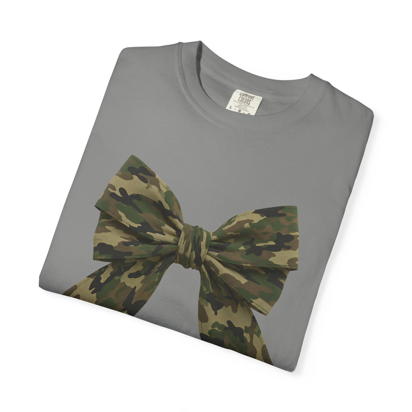 Camo Bow T-Shirt — Military Camouflage Graphic Tee