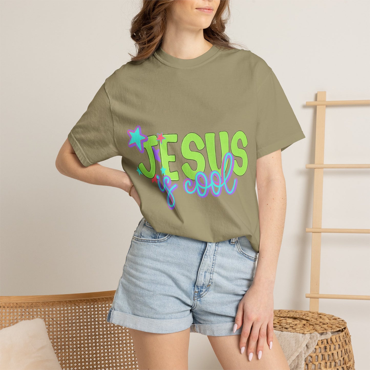 Jesus Is Cool T-Shirt — Retro Pastel Christian Tee
