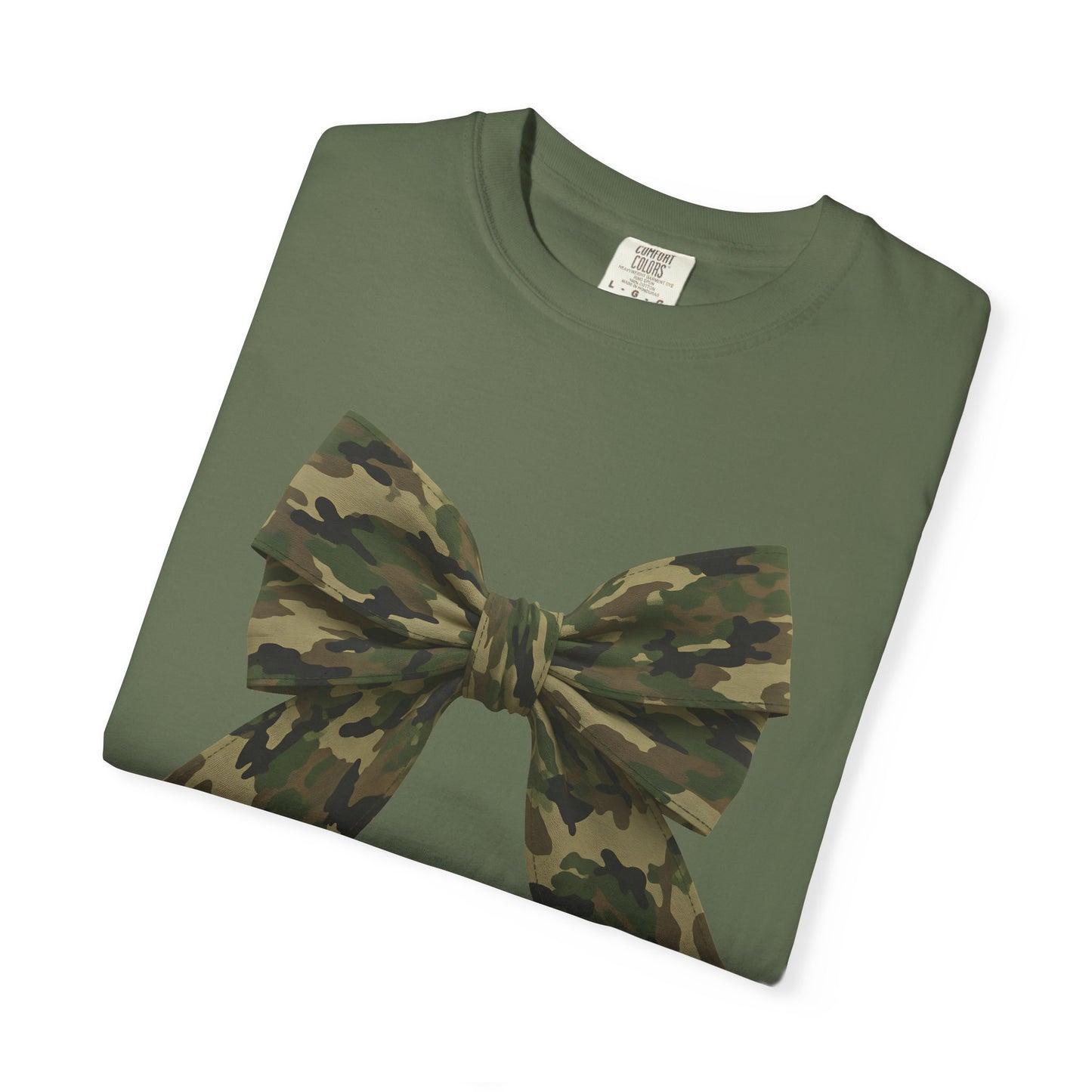 Camo Bow T-Shirt — Military Camouflage Graphic Tee