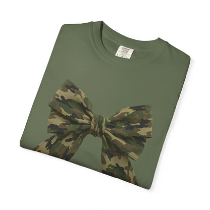 Camo Bow T-Shirt — Military Camouflage Graphic Tee