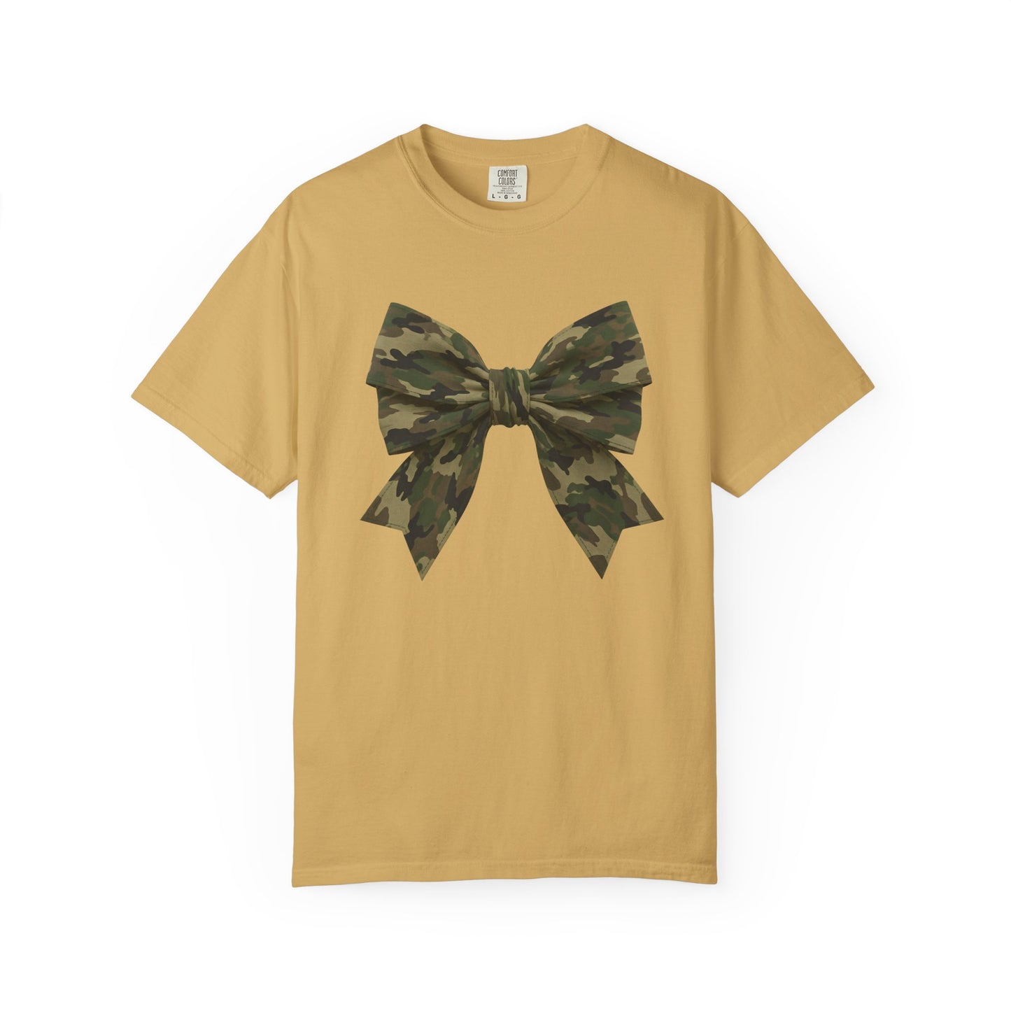 Camo Bow T-Shirt — Military Camouflage Graphic Tee
