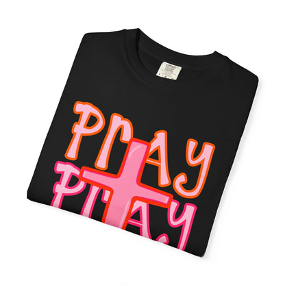 Play Cross T-Shirt — Retro Faith Graphic Tee