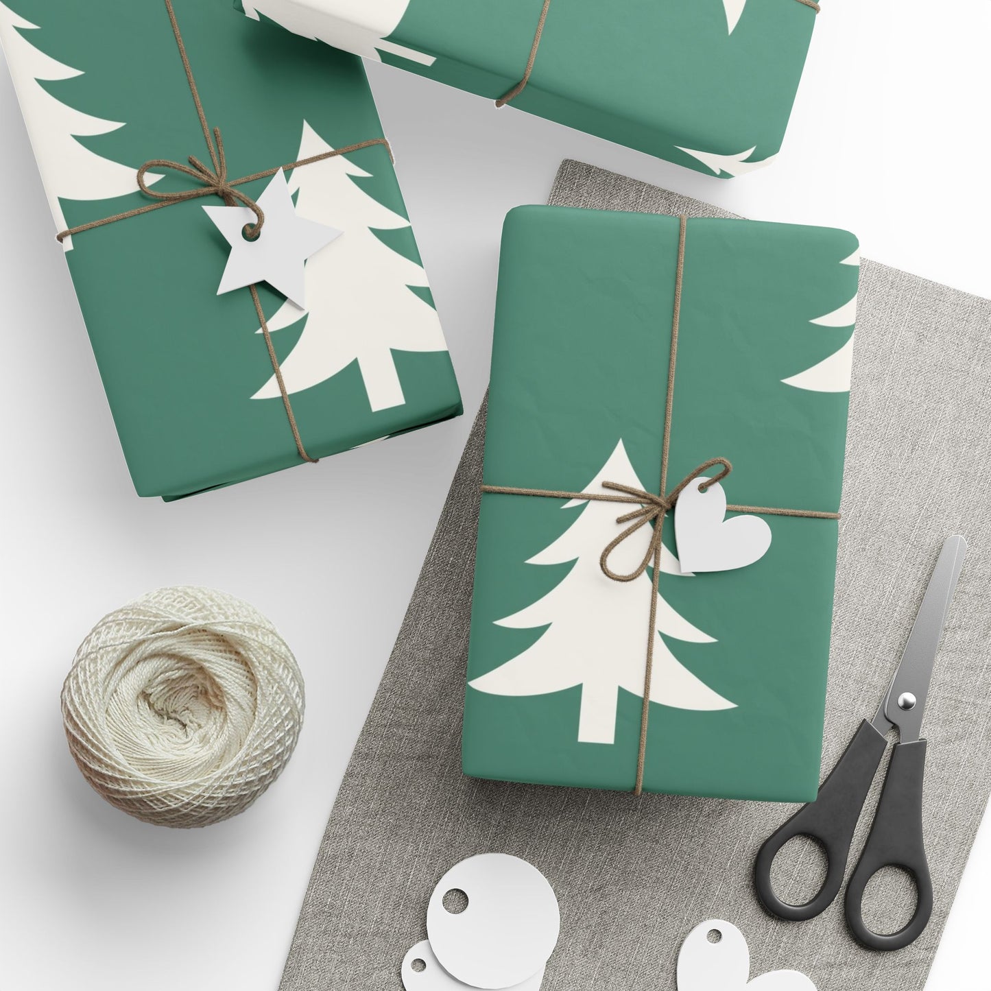 Green Christmas Tree Wrapping Paper – Holiday Gift Wrap Roll
