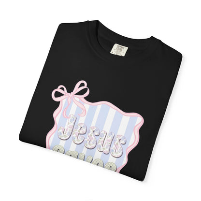 Jesus Saves I Present T-Shirt — Pastel Ribbon Christian Tee