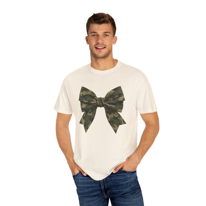 Camo Bow T-Shirt — Military Camouflage Graphic Tee