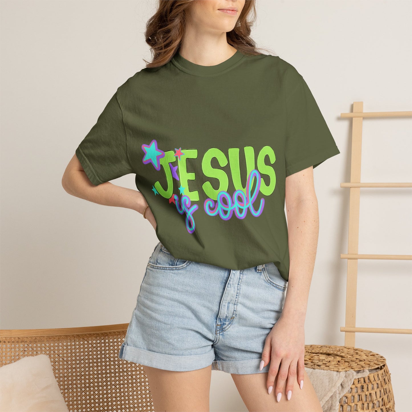 Jesus Is Cool T-Shirt — Retro Pastel Christian Tee
