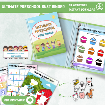 Printable Preschool Busy Binder - Digital Download - Tactical Guardian