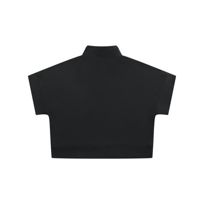 Women's Quarter Zip Crop Sweatshirt