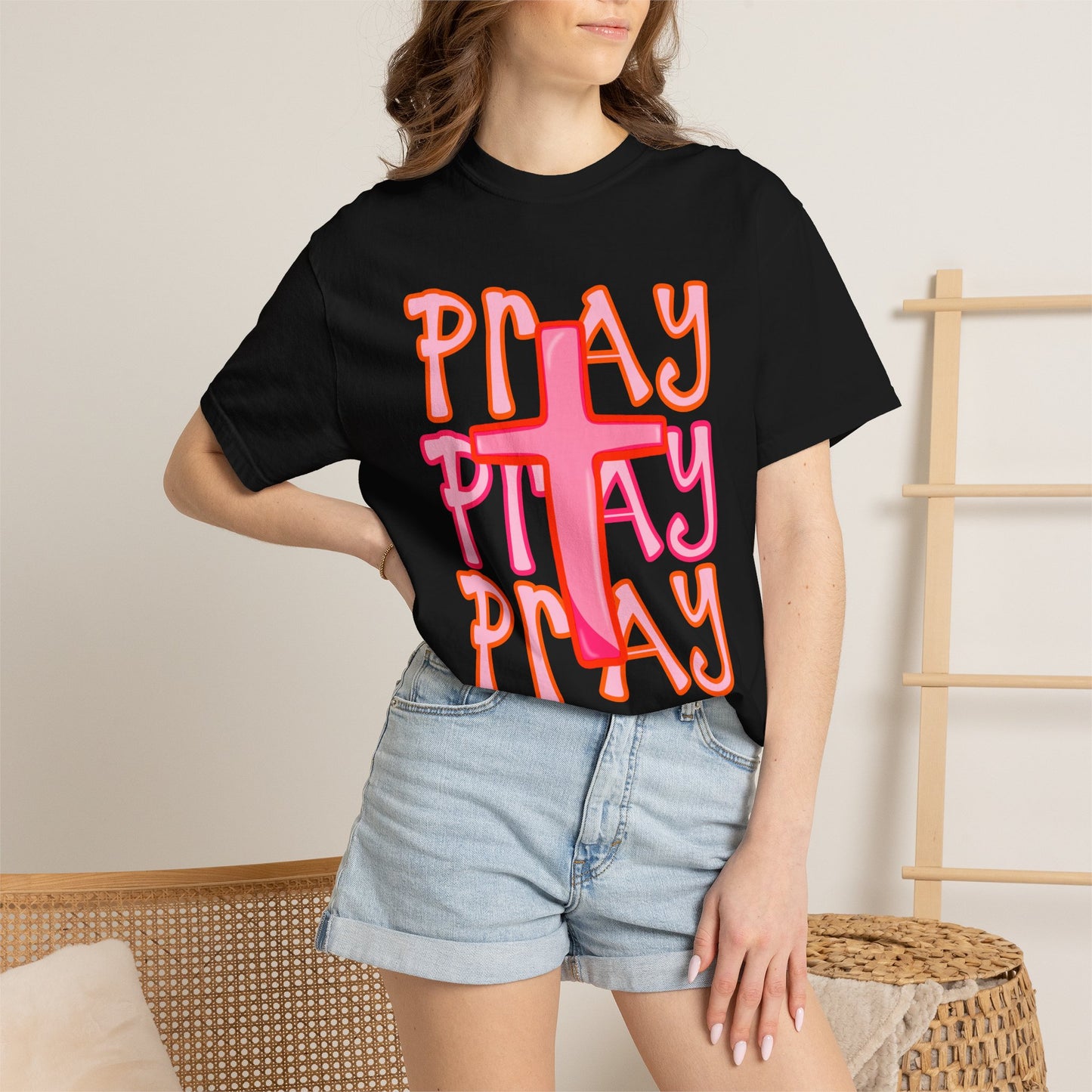 Play Cross T-Shirt — Retro Faith Graphic Tee