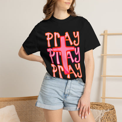 Play Cross T-Shirt — Retro Faith Graphic Tee