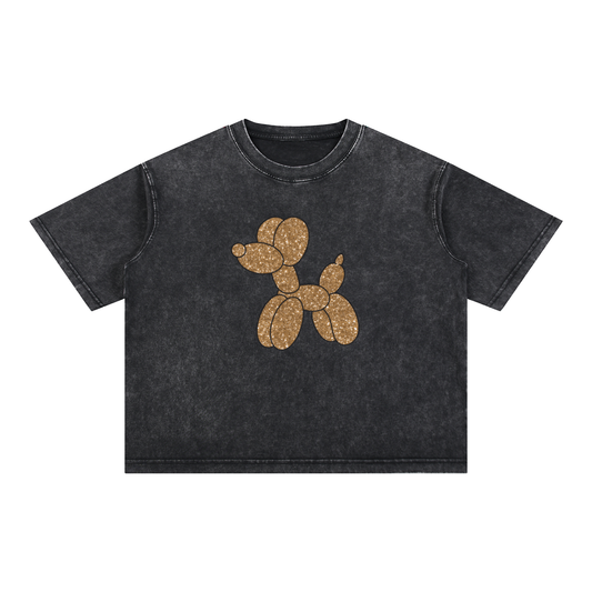 Mineral Wash Boxy Cotton T-Shirt - Tactical Guardian