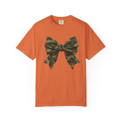 Camo Bow T-Shirt — Military Camouflage Graphic Tee