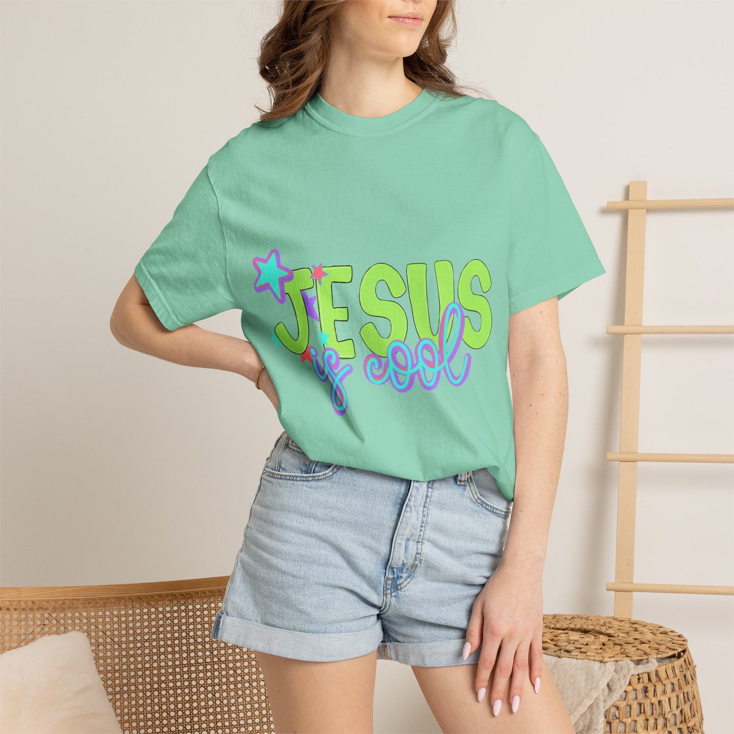 Jesus Is Cool T-Shirt — Retro Pastel Christian Tee