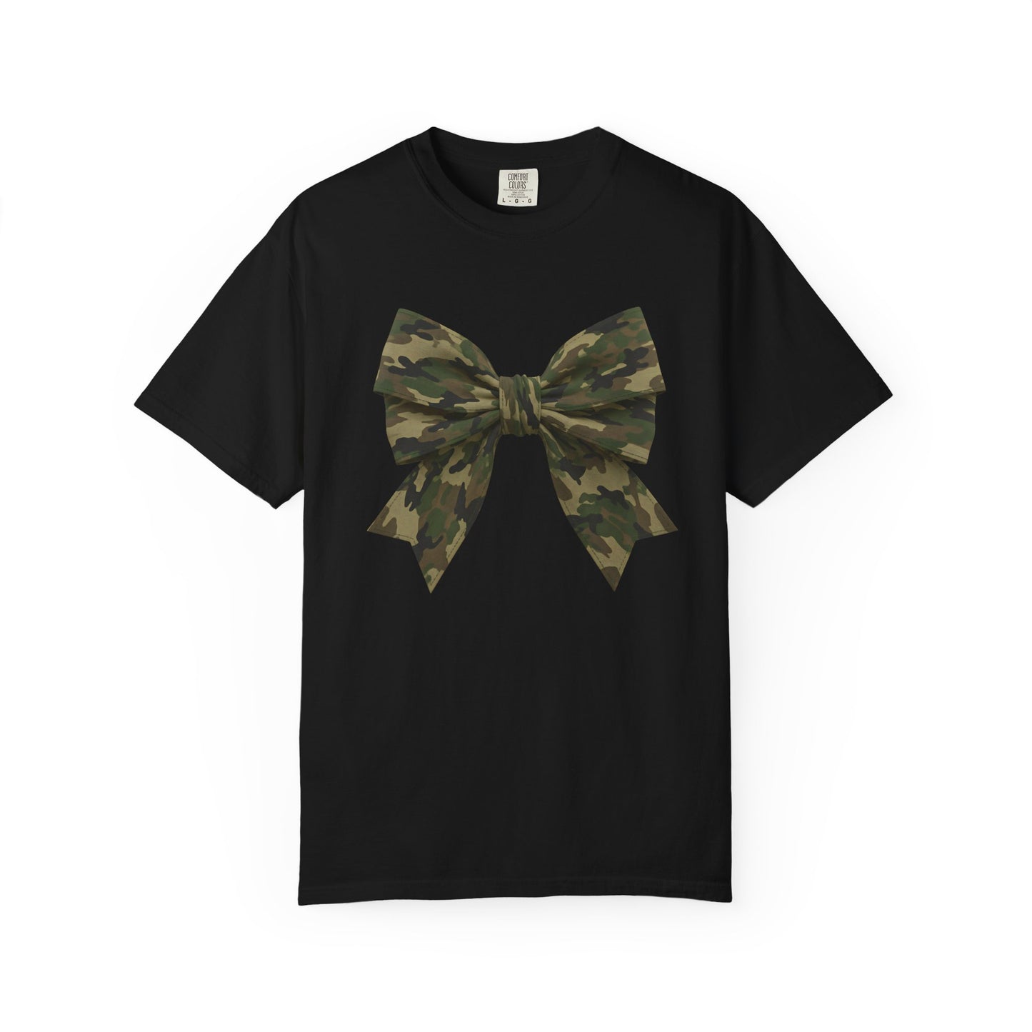 Camo Bow T-Shirt — Military Camouflage Graphic Tee